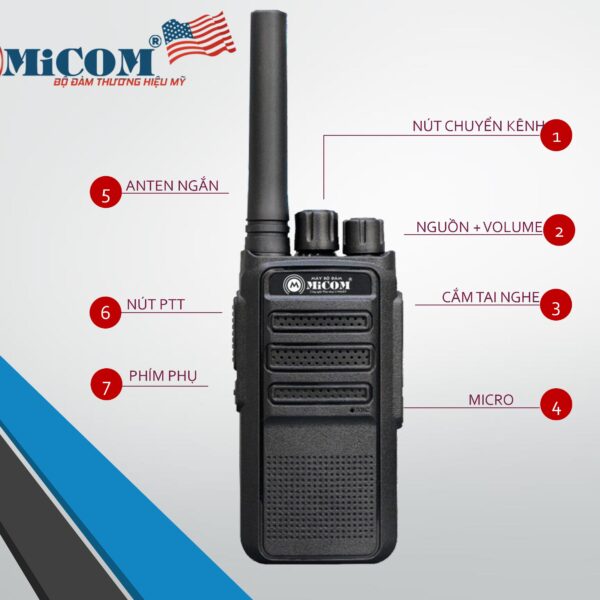 bộ đàm MiCOM JP-F1000 thương hiệu Mỹ