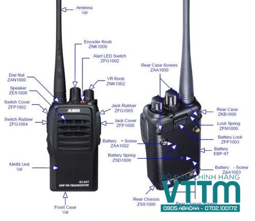 Máy bộ đàm DJ-A41 chính hãng, liên lạc xa, pin bền bỉ