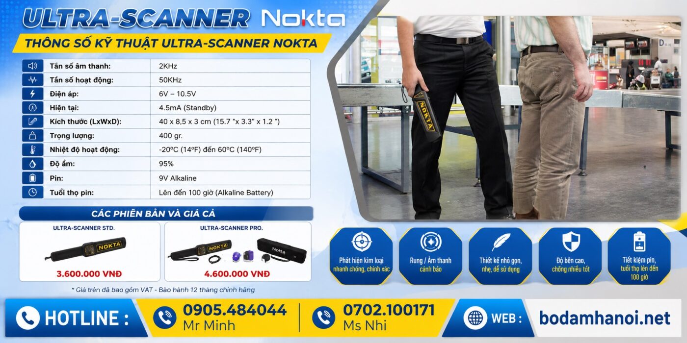 Máy Rà Kim Loại Ultra-Scanner Nokta tại Hà Nội