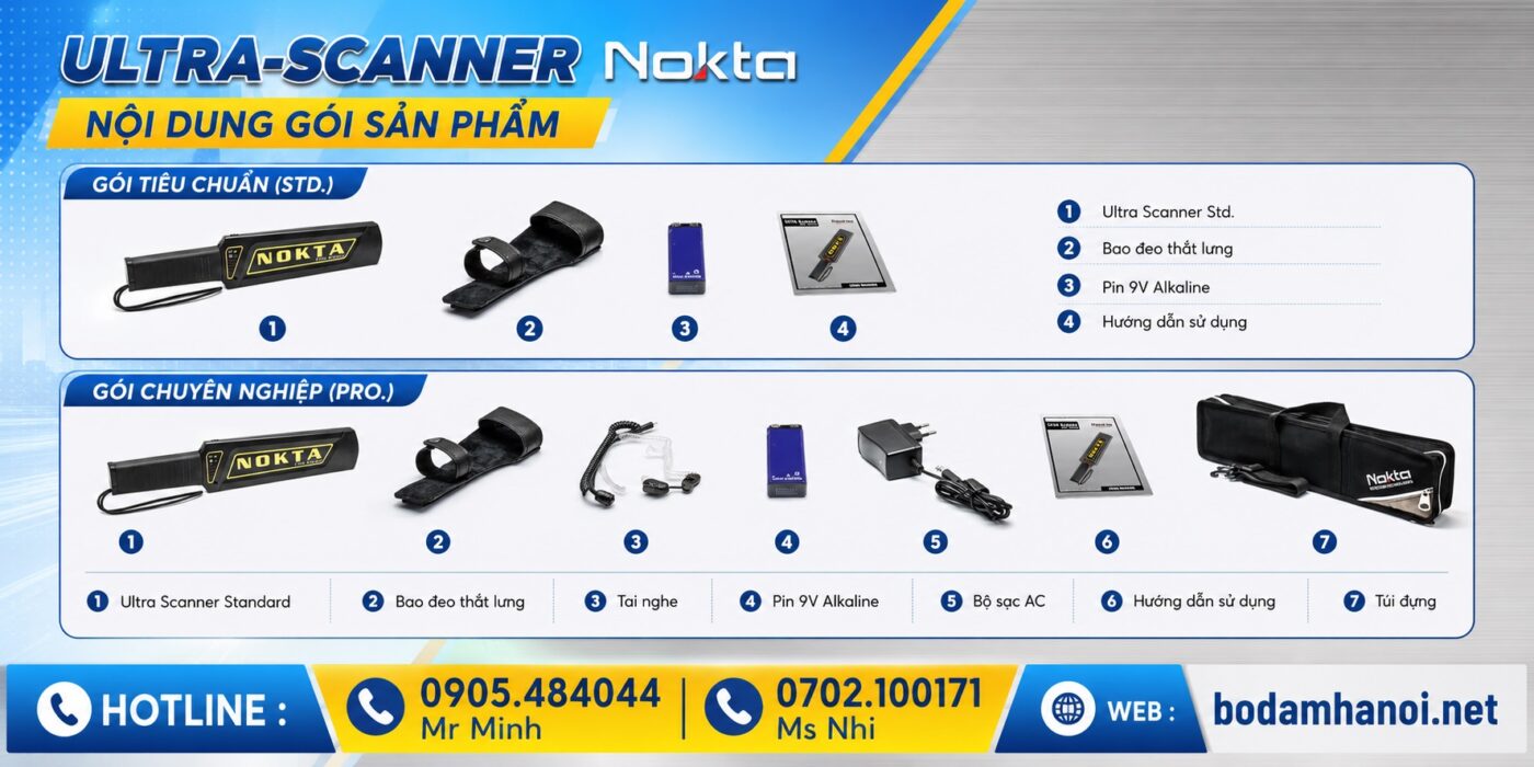 Máy Rà Kim Loại Ultra-Scanner Nokta tại Hà Nội
