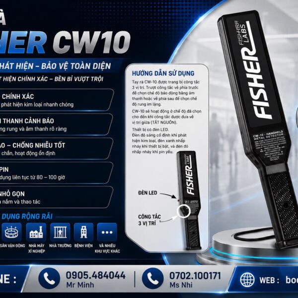 Tay Rà An Ninh Fisher CW10 USA chính hãng Tại Hà Nội