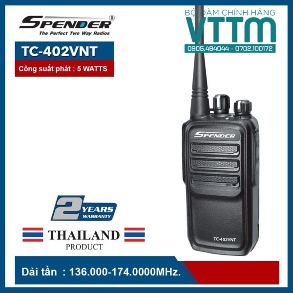 Máy Bộ Đàm Cầm Tay Spender TC-402VNT - Chính Hãng, Giá Rẻ