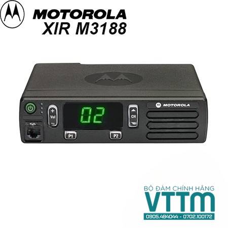 Motorola XiR M3188 VHF - Bộ Đàm Gắn Xe Chính Hãng, Chất Lượng Cao