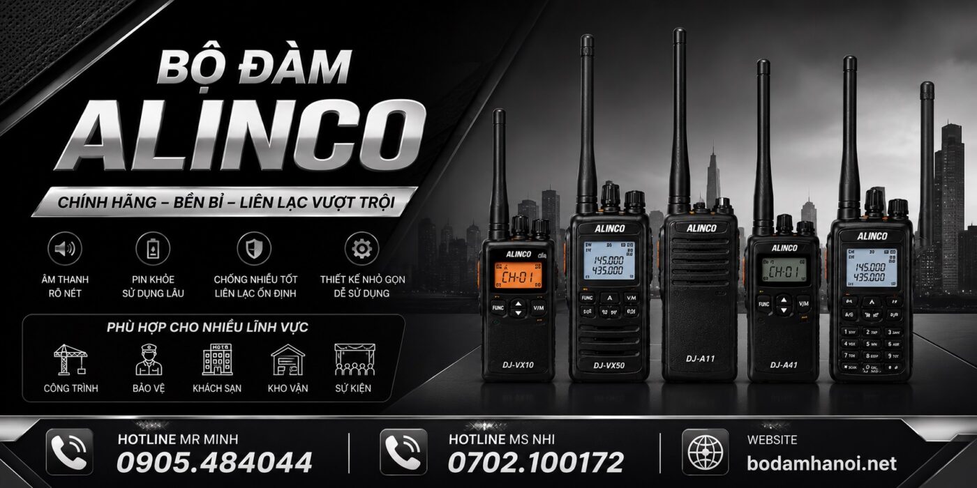 bộ đàm ALINCO chính hãng tại Hà Nội