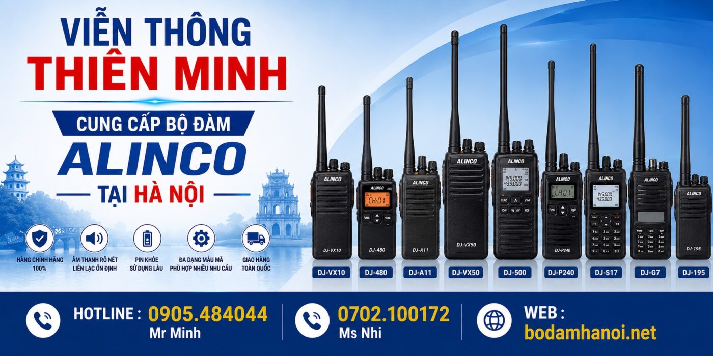 bộ đàm ALINCO chính hãng tại Hà Nội