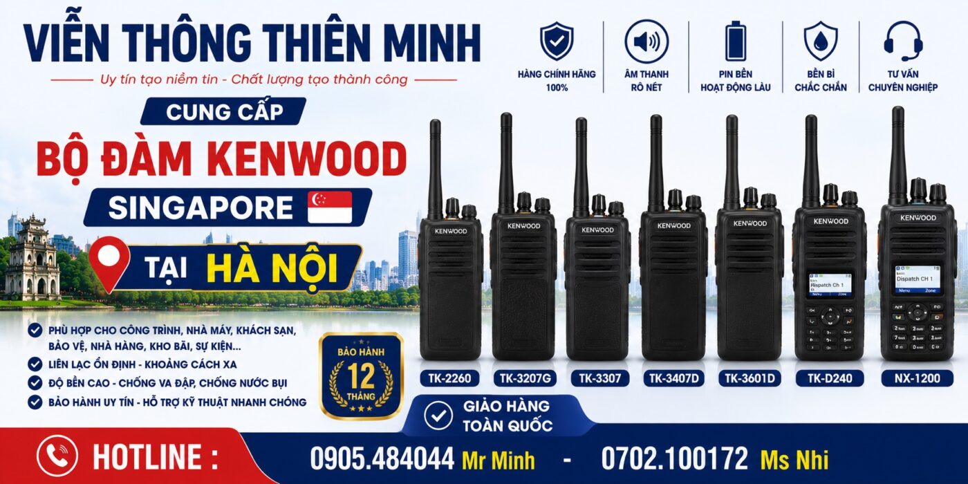 bộ đàm Kenwood tại Hà Nội chính hãng