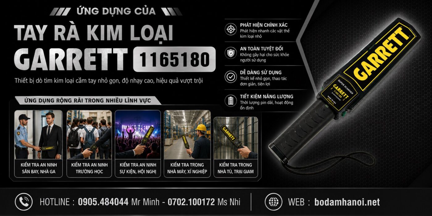 ứng dụng Tay rà GARRETT GR1165180