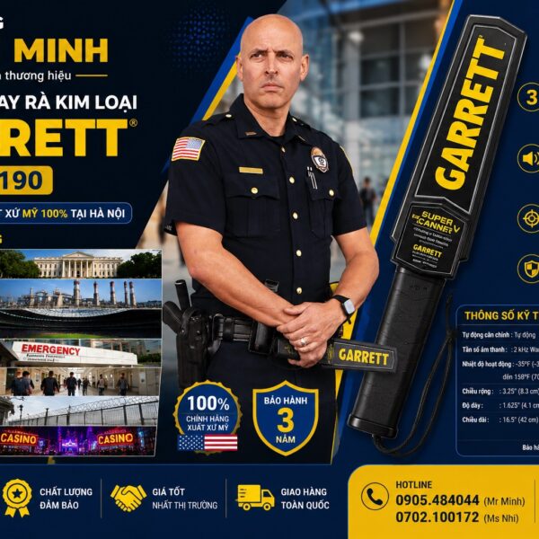 Tay rà an ninh GARRETT GR1165190 chính hãng USA tại HÀ NỘI