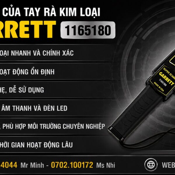 Tay rà kim loại GARRETT GR1165180 chính hãng